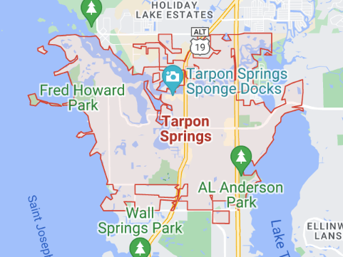 Tarpon Springs Map